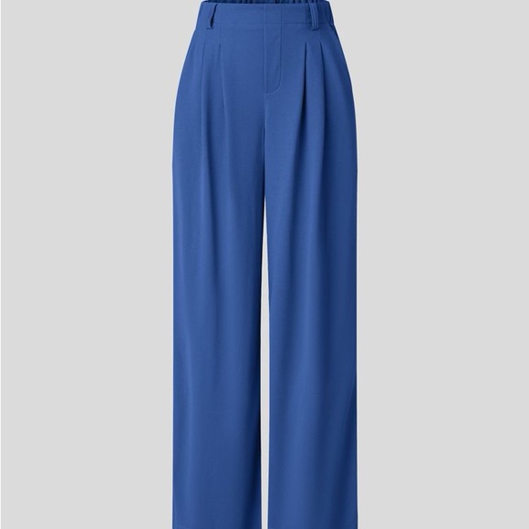 Halara Wide Leg Pleated Trousers Blue Size XL NWT - Picture 5 of 8